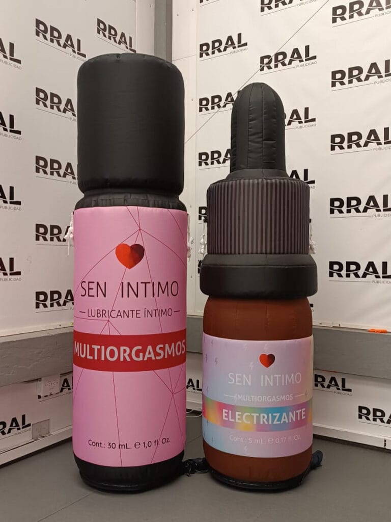 botellas de lubricante sen intimo