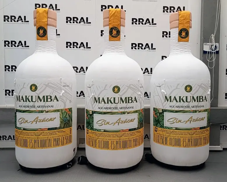 botellas aguardiente makumba blancas