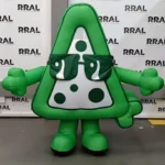 Disfraz inflable publicitario de sandía verde